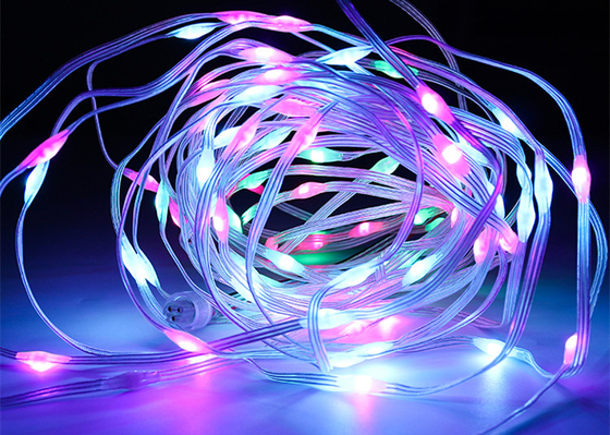 বড়দিনের জন্য 3D পিক্সেল LED লাইট ওয়াটারপ্রুফ আউটডোর অ্যাড্রেসেবল RGB পিক্সেল লাইট স্ট্রিং