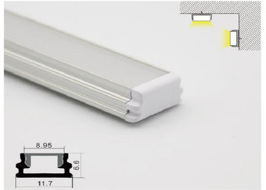 বাতাস প্রতিরোধের অ্যালুমিনিয়াম প্রোফাইল 11 এক্স 7mm লিনিয়ার LED প্রোফাইলগুলির জন্য ছাদ / ওয়াল