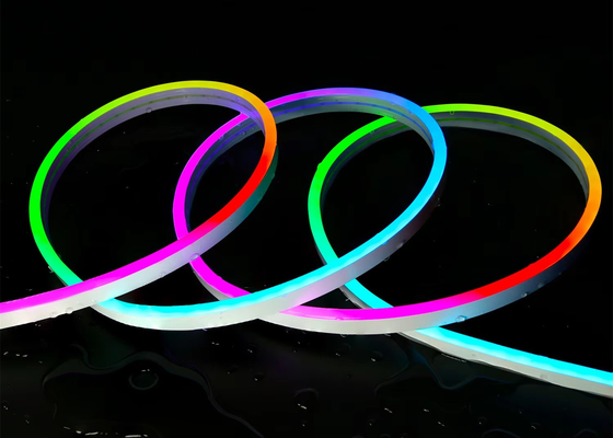 স্মার্ট নিওন এলইডি রোপ লাইট কিট DC5V RGB নিওন 1M 2M 5M IP67 DIY নিওন লাইট স্ট্রিপ ব্লুটুথ TUYA ওয়াইফাই অ্যাপ সঙ্গীত