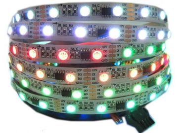 প্রোগ্রামেবল মেজাজ আরজিবি ডিজিটাল LED স্ট্রিপ লাইট পূর্ণ রঙ চেইজিং দড়ি DC12V