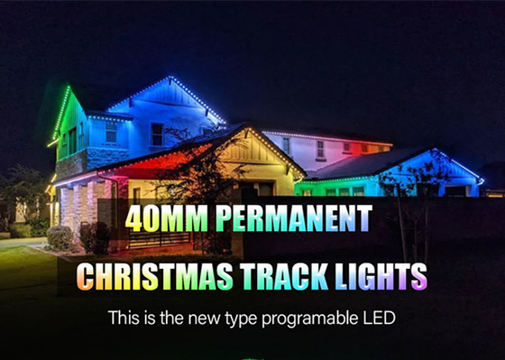 40mm Rgb Rgbw স্থায়ী ক্রিসমাস ট্র্যাক লাইট আইপি 68 হলিডে লাইটিং পিক্সেল মডিউল পয়েন্ট লাইট