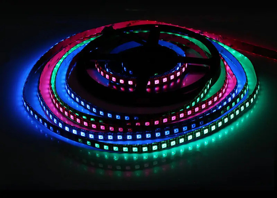 DC12V ডিজিটাল ডুয়াল সিগন্যাল লাইন IP20 WS2815 SMD5050 96 led/m l RGB IC অ্যাড্রেসযোগ্য LED স্ট্রিপ