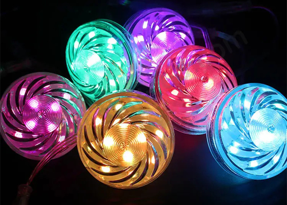 24v RGB WS2811/UCS1903 LED বিনোদন আলো পিক্সেল আলো Cabochon LED 60mm 18 LED