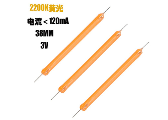 Dc3v 38MM COB LED ফিলামেন্ট 2200k 2700K 6500K সিরামিক ফিলামেন্ট বাল্বের অংশ