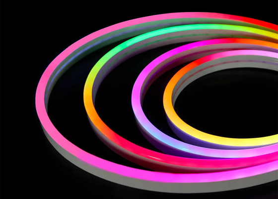 স্মার্ট নিওন এলইডি রোপ লাইট কিট DC5V RGB নিওন 1M 2M 5M IP67 DIY নিওন লাইট স্ট্রিপ ব্লুটুথ TUYA ওয়াইফাই অ্যাপ সঙ্গীত