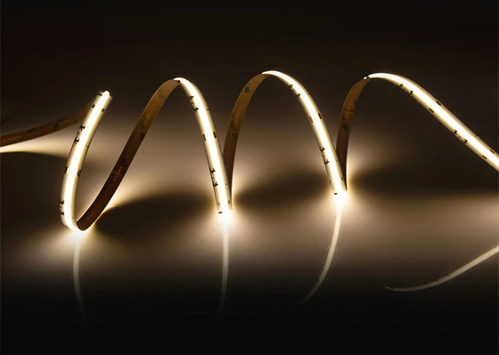 হোম ডেকোরেশন 20m কোন ভোল্টেজ ড্রপ 24V 480leds/M Cuttable নমনীয় উচ্চ ঘনত্ব COB LED স্ট্রিপ