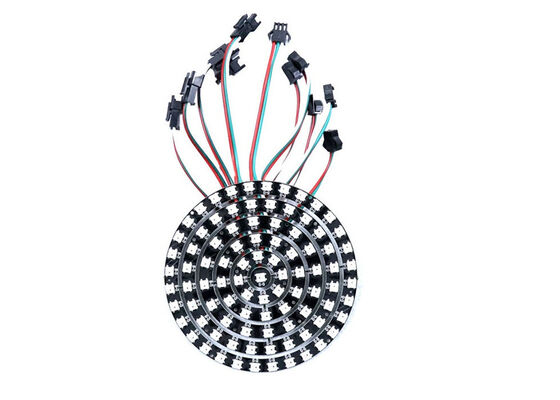 ডিজিটাল ফুল কালার RGB WS2812 SK6812 আইসি পিক্সেল DC5V সার্কেল LED রিং